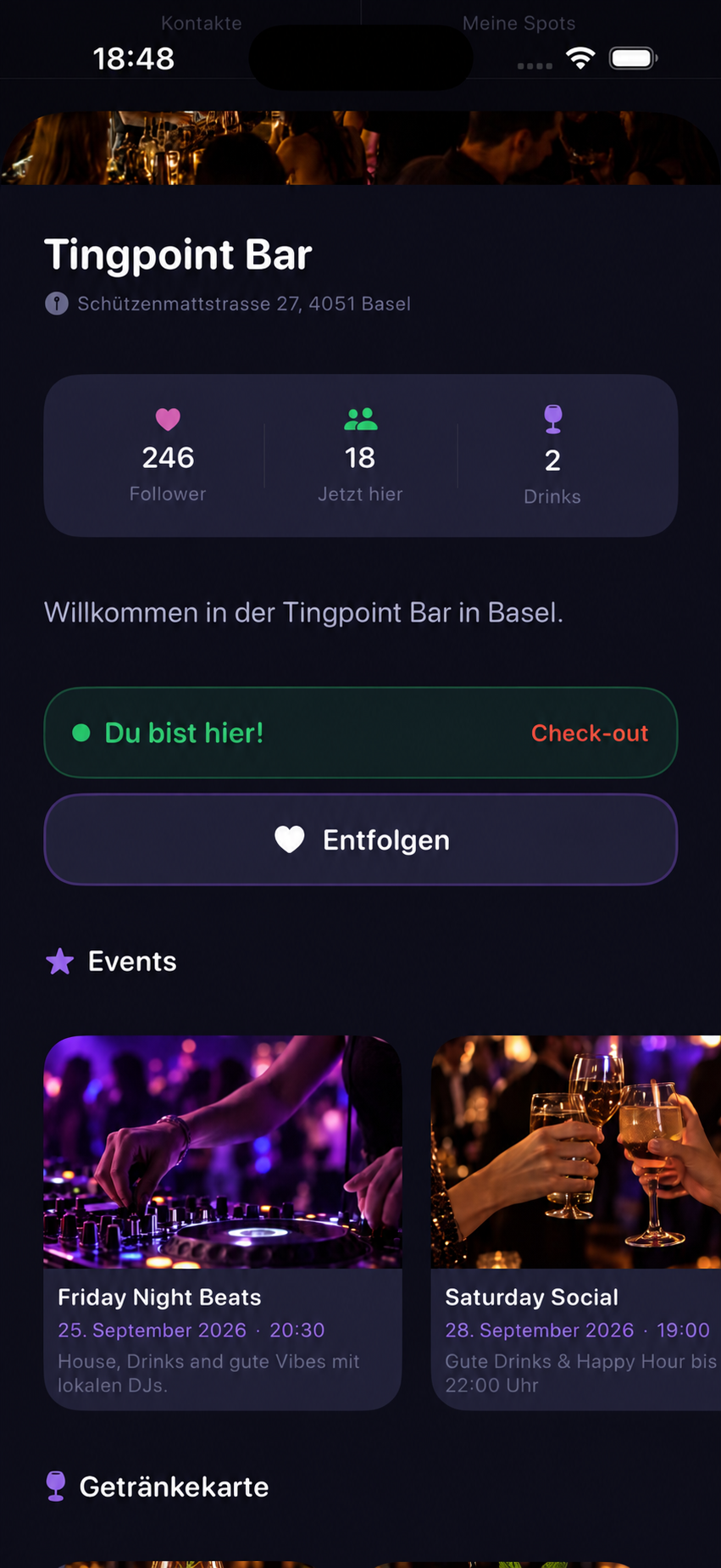 Tingpoint Bar Profil